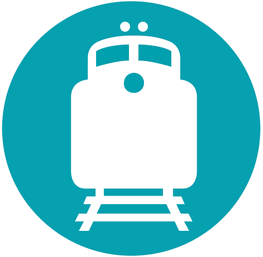 Luxury train pictogram